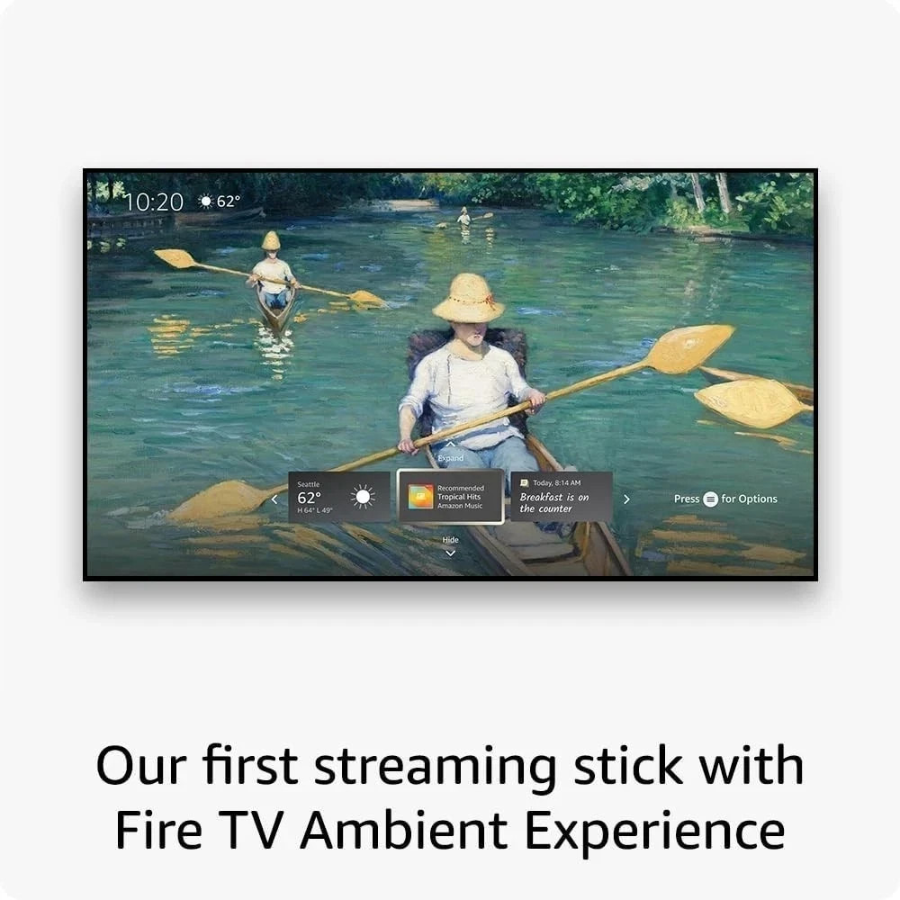 Amazon Fire TV Stick 4K Max (newest model), our most powerful streaming…