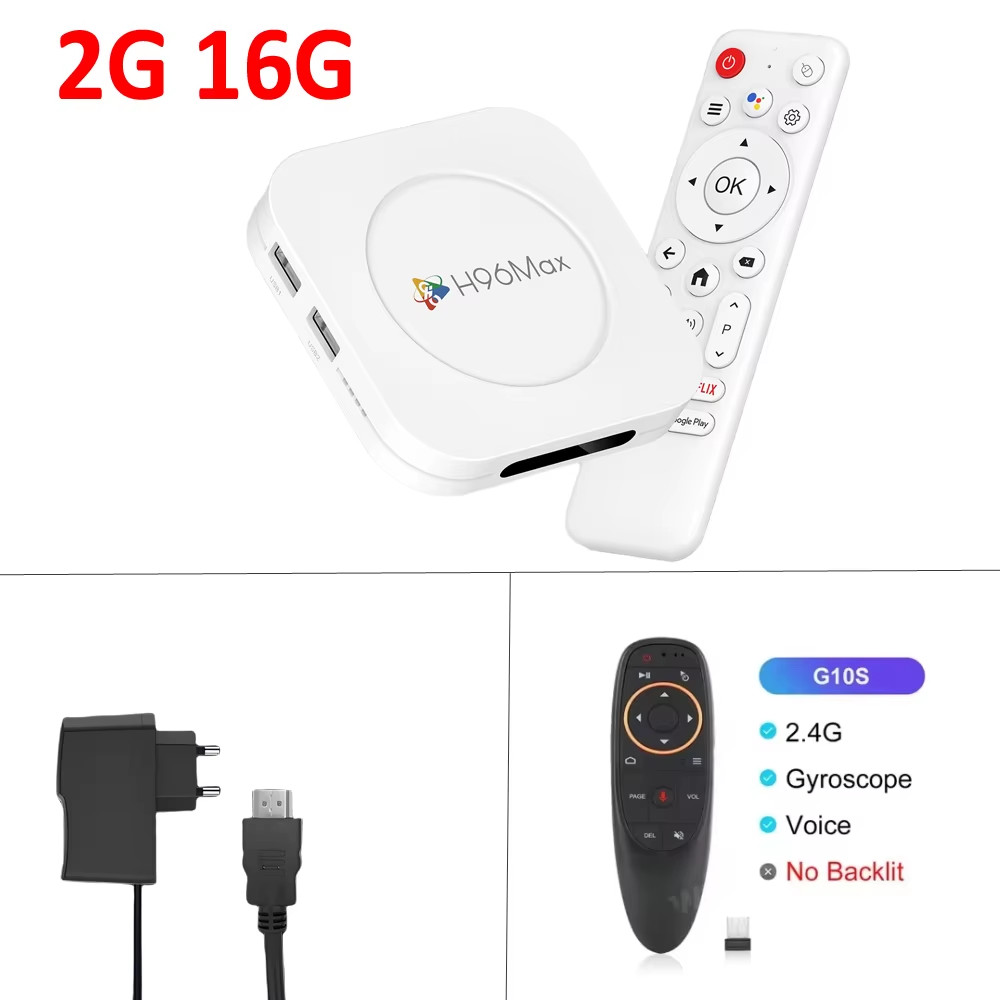 Smart TV Box Android 14.0 H96 MAX M1 Plus RK3528 Mouse Assistant Bluetooth5.4 WI