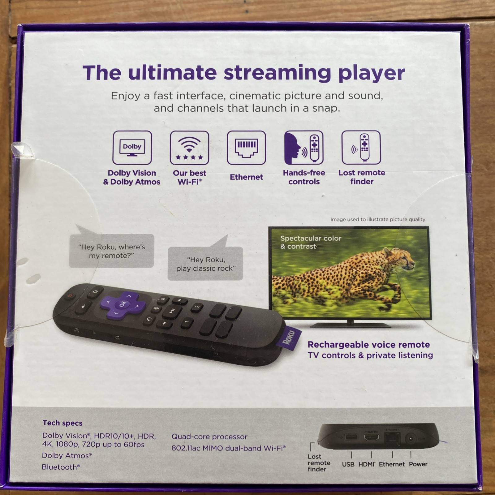 Roku Ultra HD 4K HDR Dolby Vision Atmos w Remote