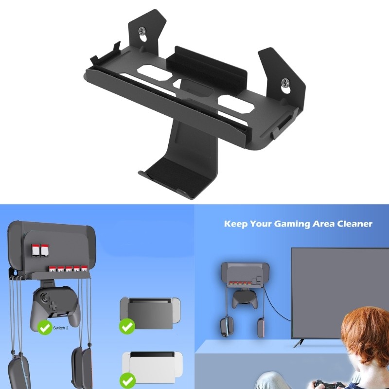 Space Saving Gaming Suitable Wall Mount Solution for NS2 Remotes and Media Cards