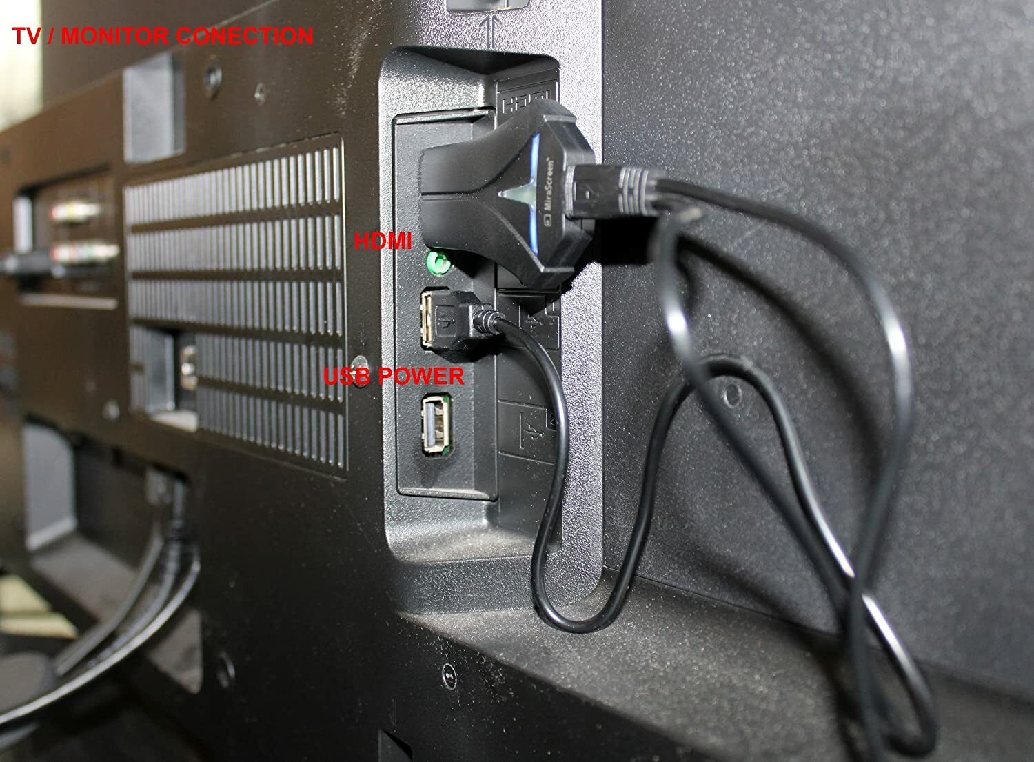 Wireless HDTV Display Adapter 1080P TV Receiver Adapter for TV, Projector