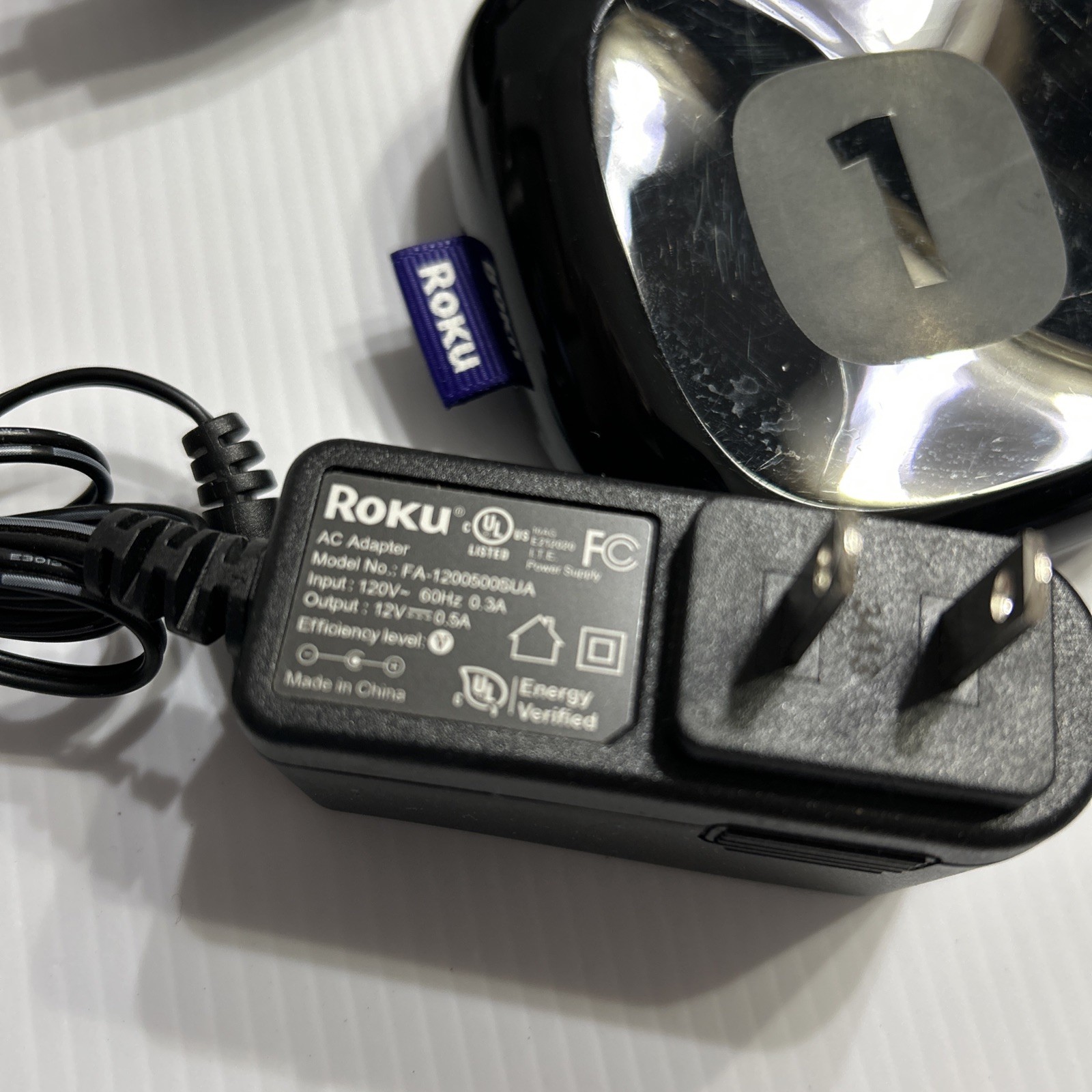 Roku 1 2710X (3rd Generation) Remote Power Adapter HDMI Media Streamer Tested