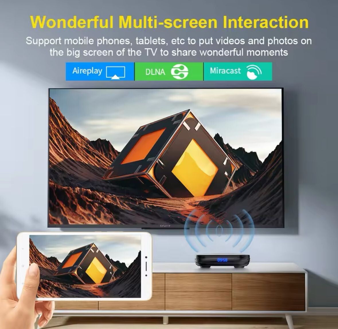 Android 12 TV BOX Allwinner H618 Dual Wifi 32G64G Quad Core Cortex A53 Support