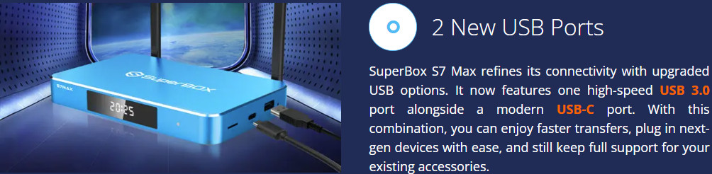 SuperBox S7 Max Android TV Box 6K UHD Streaming Media Player | Voice Remote WiFi