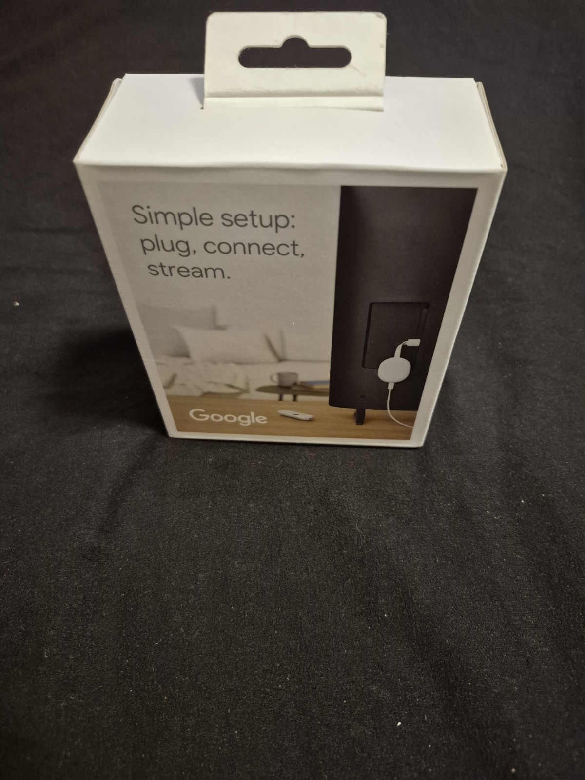Google Chromecast with Google TV HD 1080p Voice Remote White great condition