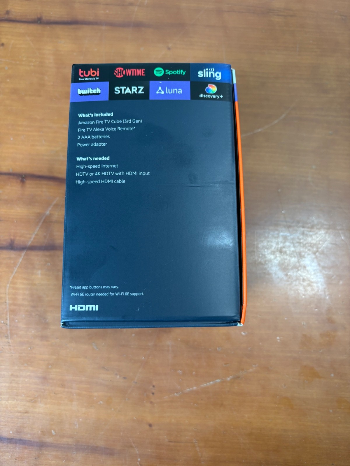 Amazon Fire TV Cube HDMI Wi-Fi 6E 4K HDR With Alexa