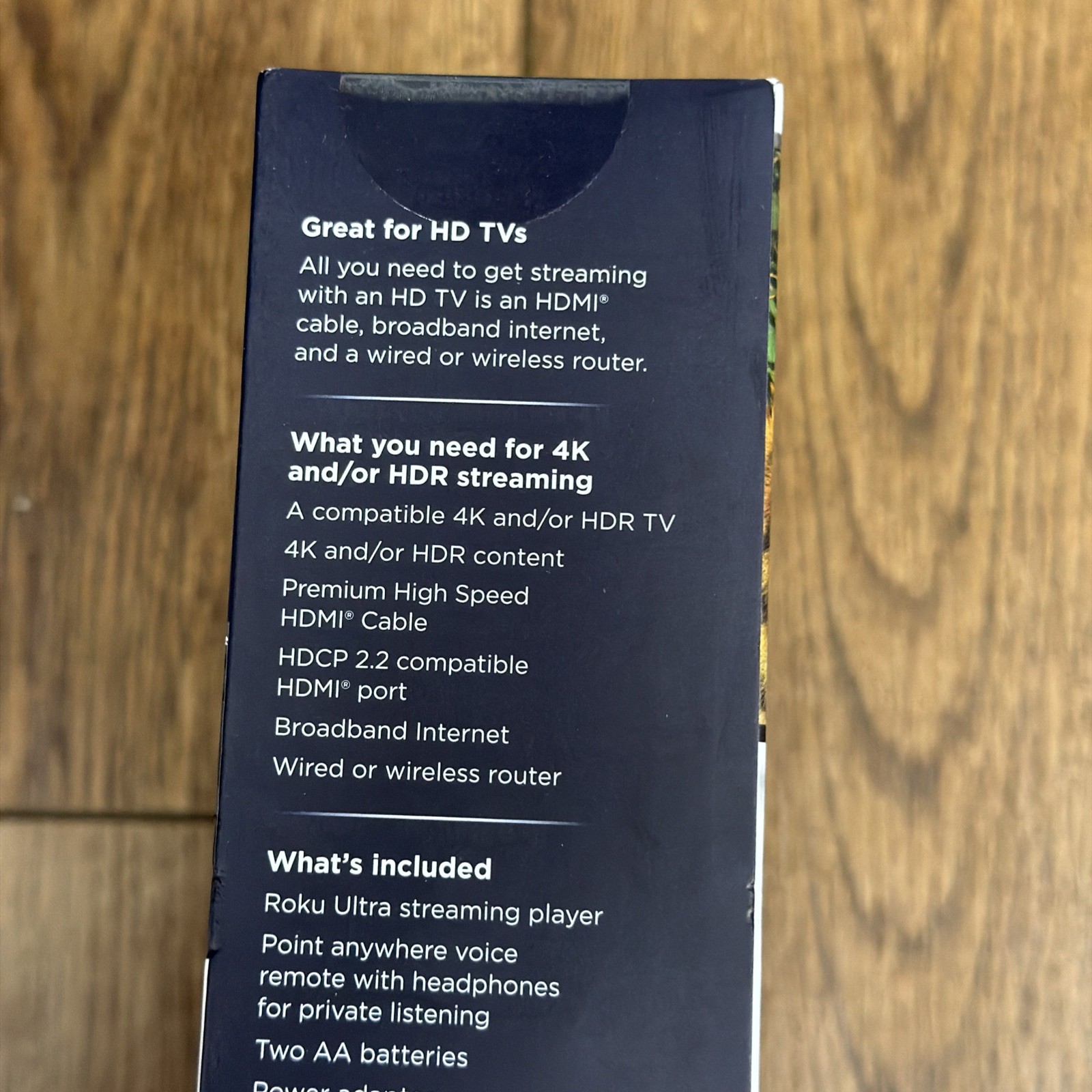 Roku 4640 RW Ultra Streaming Media Player 4K HD HDR with Headphones Black Seald