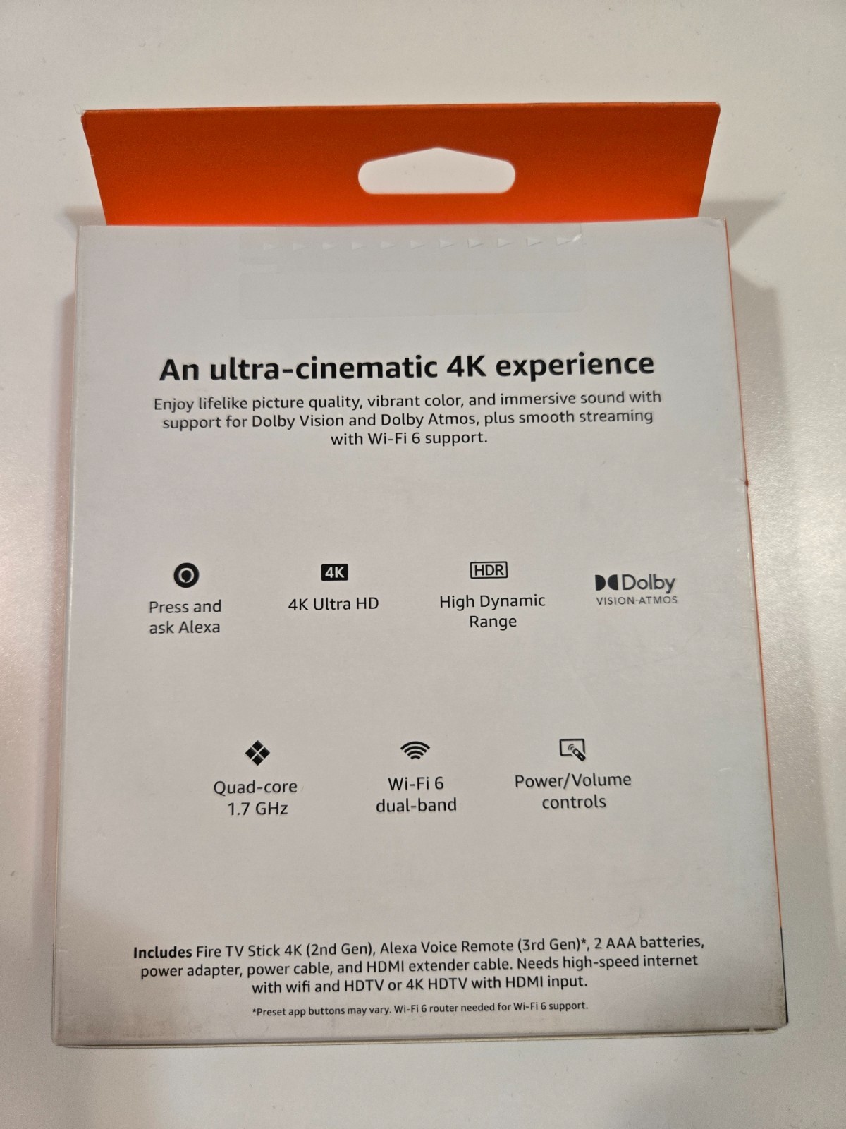 Amazon Fire TV Stick 4K 2nd Gen HDR 2024 w 3rd Gen Alexa Voice Remote New