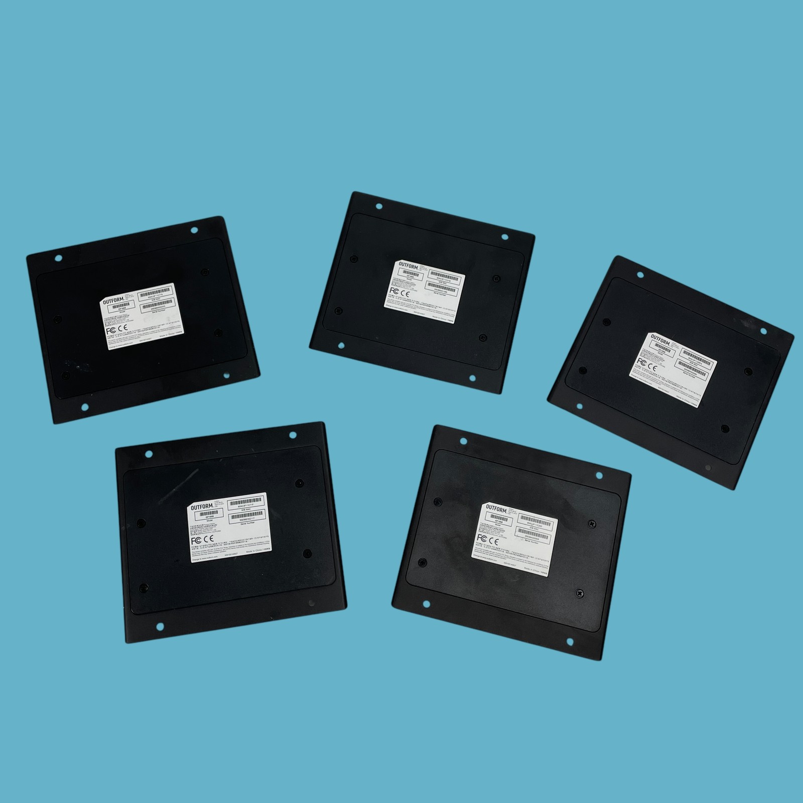 LOT OF 10 Outform Model OF1005 Digital Sign Computer Solid State Black #L9098