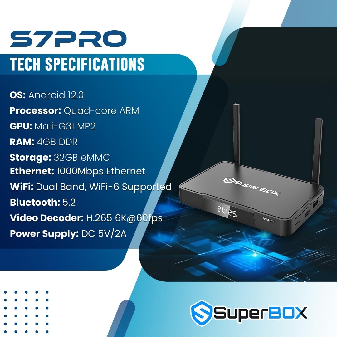Superbox S7 Pro TV BOX Authorized Sellers Can Message To Me Free Ship