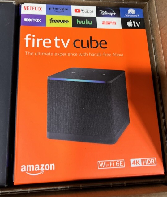 *Amazon Fire TV Cube-3rd Gen-Alexa Wi-Fi 6E 4K Ultra HD- B09BZZ3MM7-New Sealed *