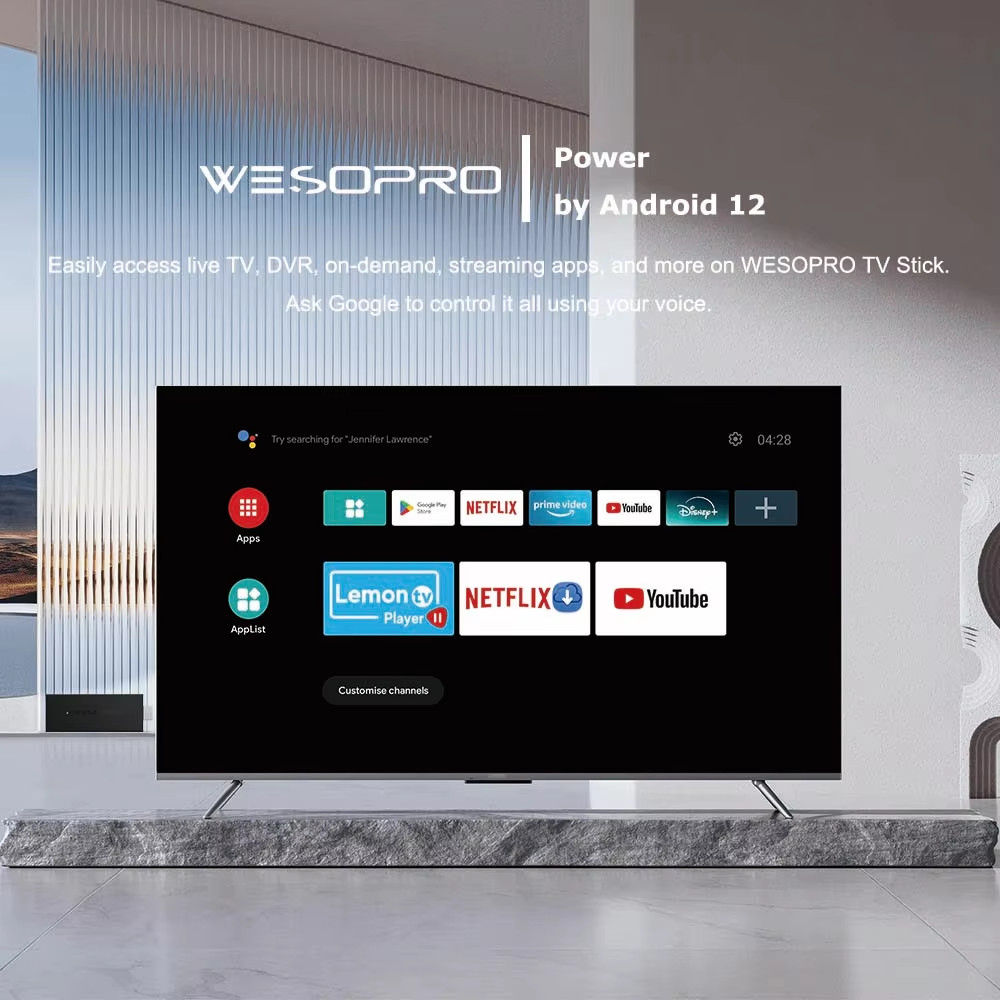 TV Stick G2 Android 12 Smart TV Dongle 2GB RAM 16GB ROM 2.4GHz 5.0GHz Wifi 6 BT5