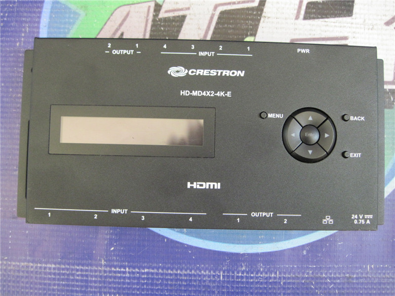 Crestron HD-MD4X2-4K-E, HDMI, 1RU Rack Mounted Switcher