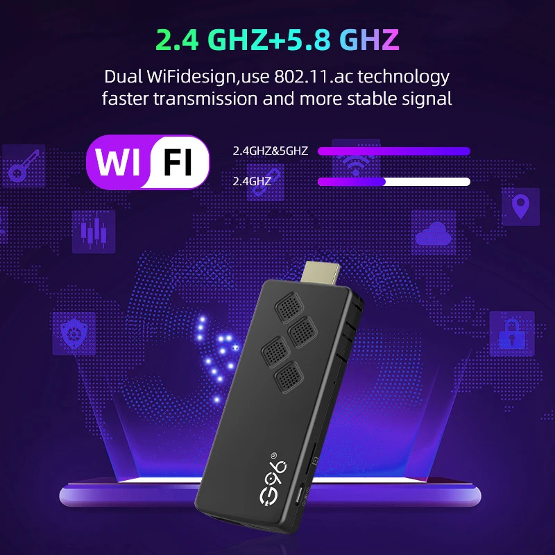 G96 High-Performance Android 13.0 8K ATV H313 2GB RAM 8GB ROM Q2 Smart TV Stick