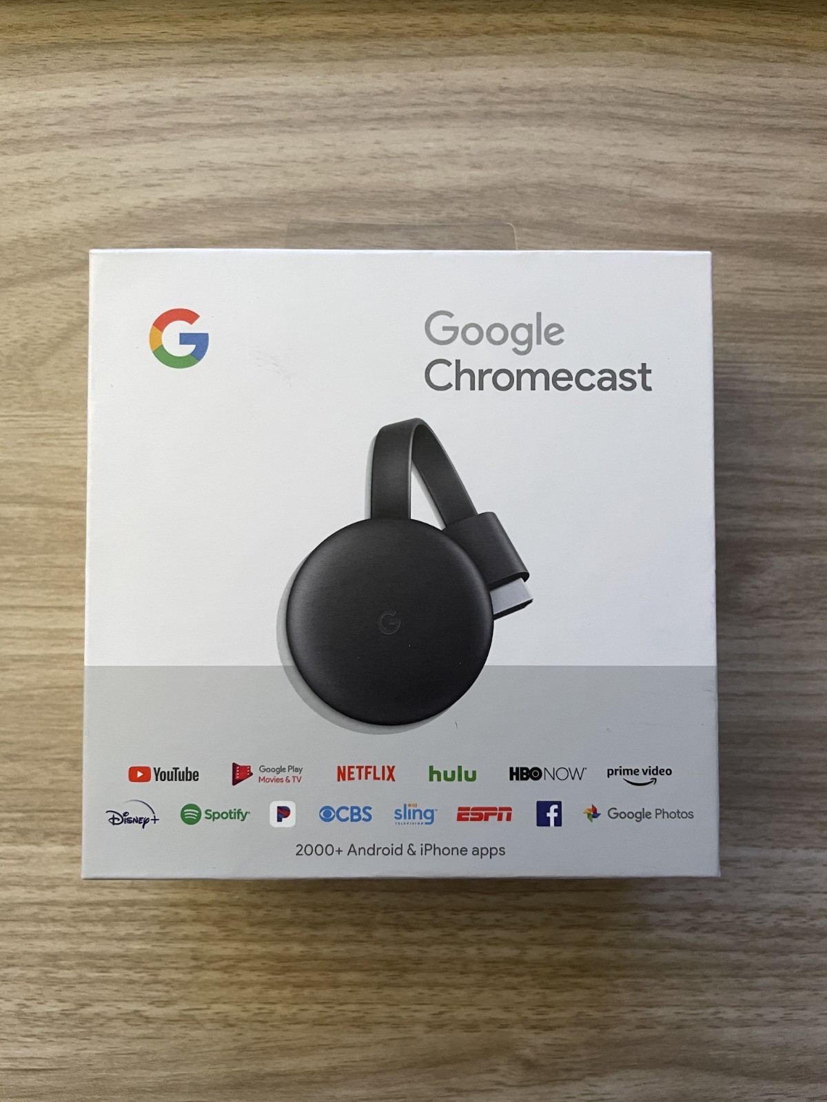 Google Chromecast 3rd Generation Charcoal | GA00439US Chromecast | OPEN BOX