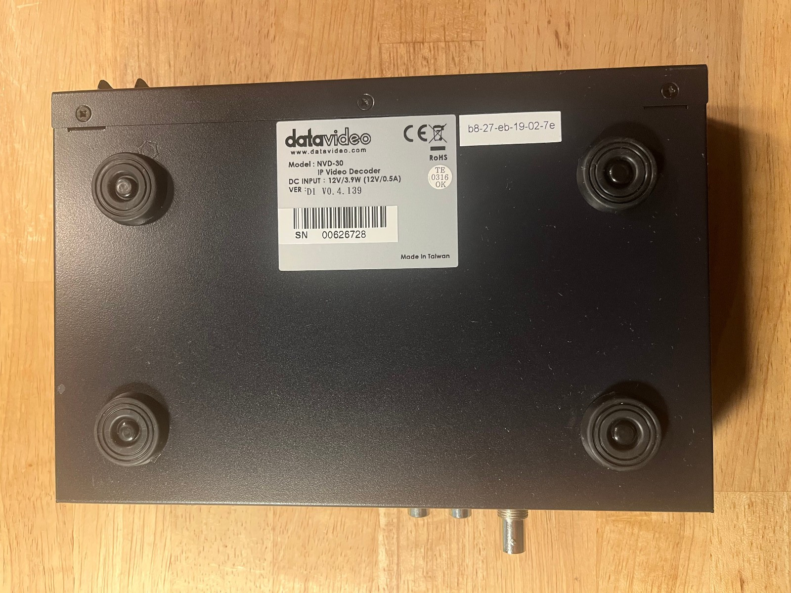 Datavideo NVD-30 IP Video Decoder with HDMI & Audio Output