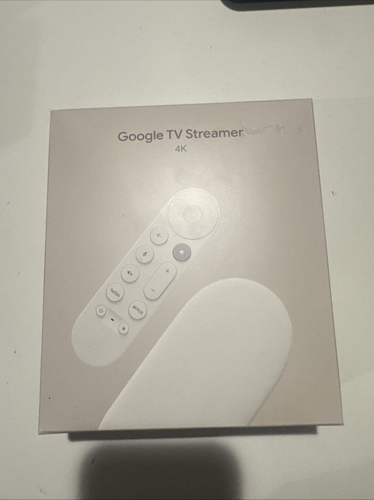Google TV Streamer 4K 32GB with Voice Remote – Porcelain Color – NEW