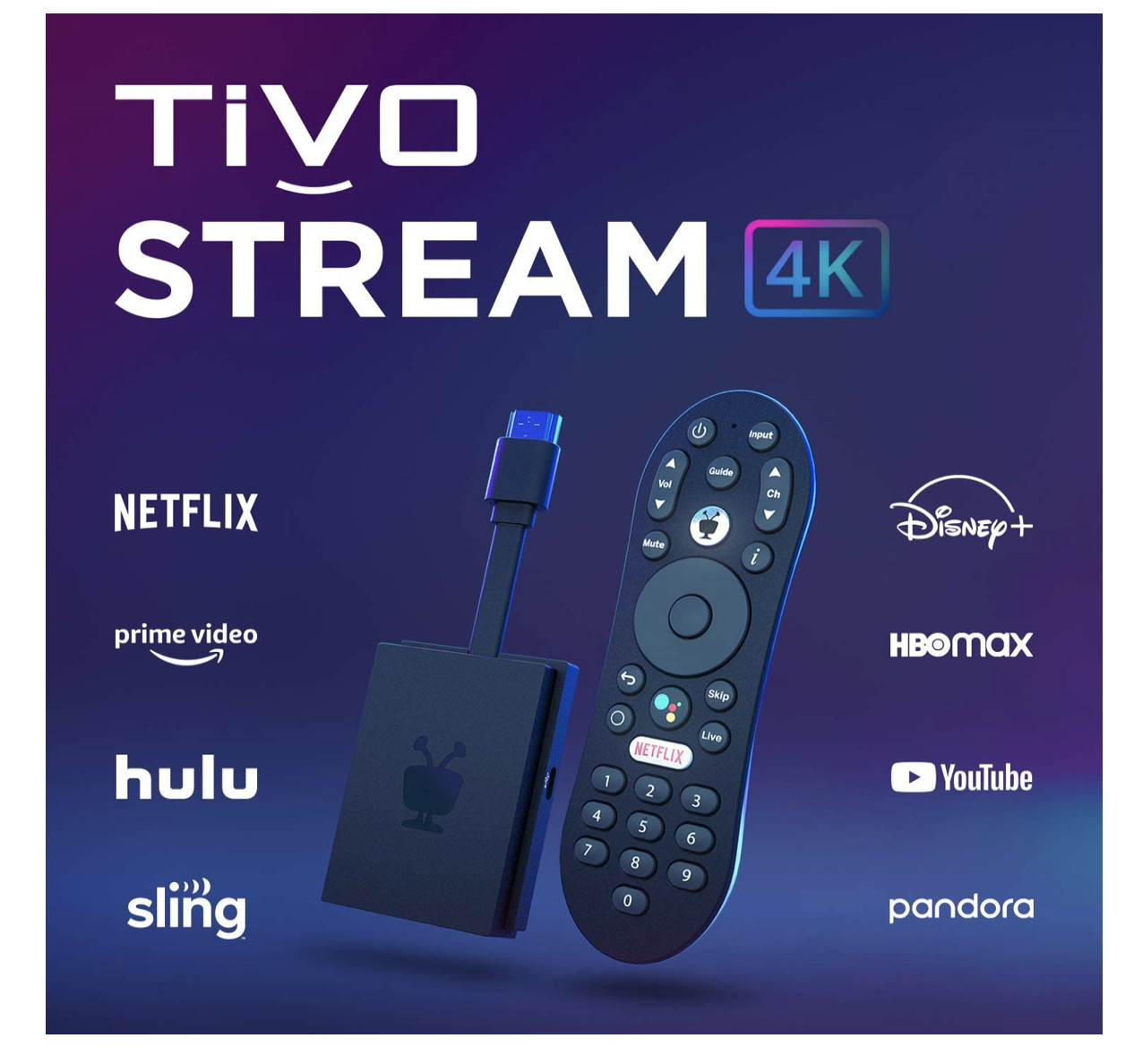 TiVo Stream 4K – Every Streaming App and Live TV on One Screen – 4K UHD, Dolby V