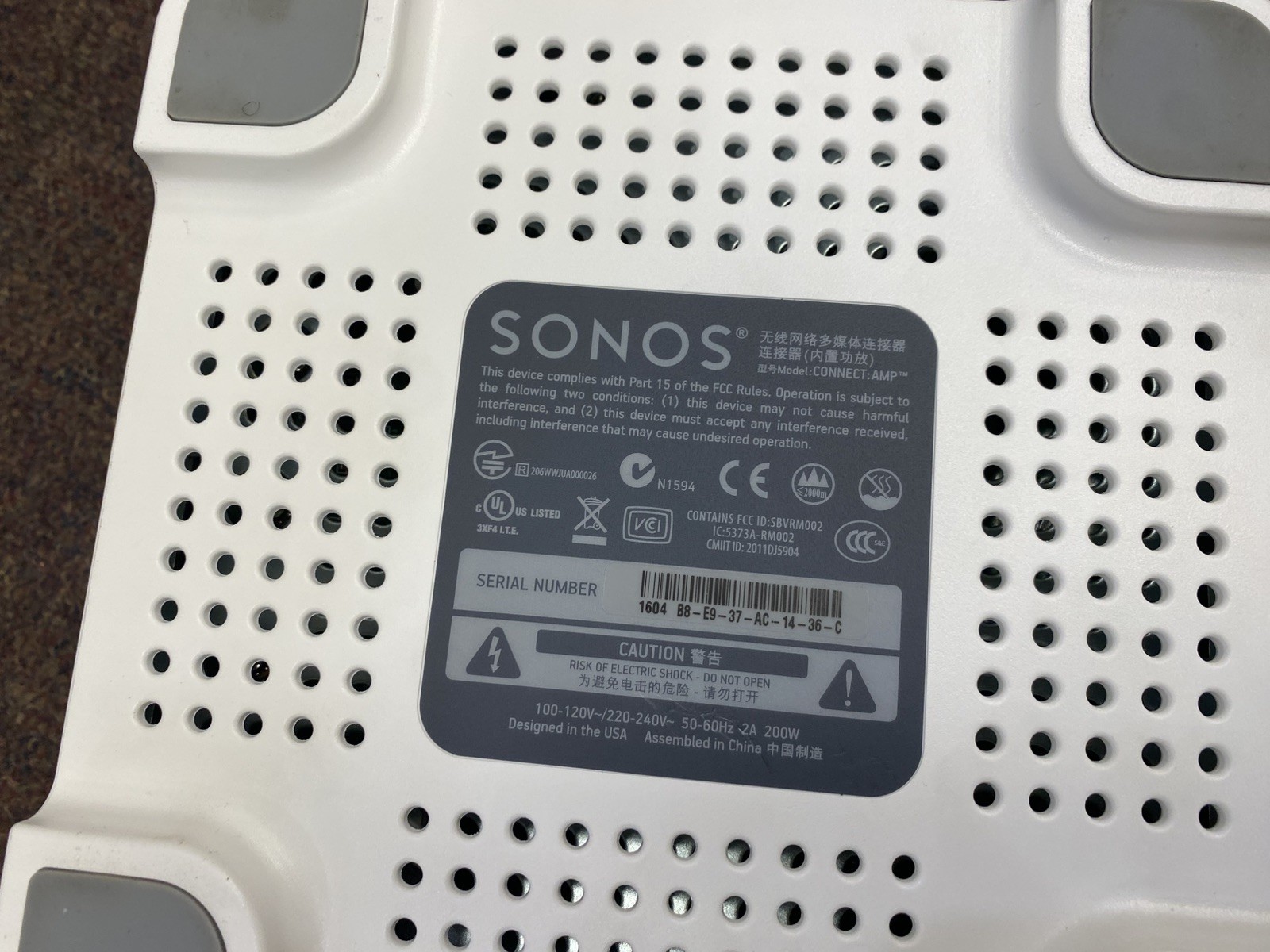 2 Sonos Connect Amp Wireless Amplifier & 1 Sonos Connect Wireless Receiver BUNDL