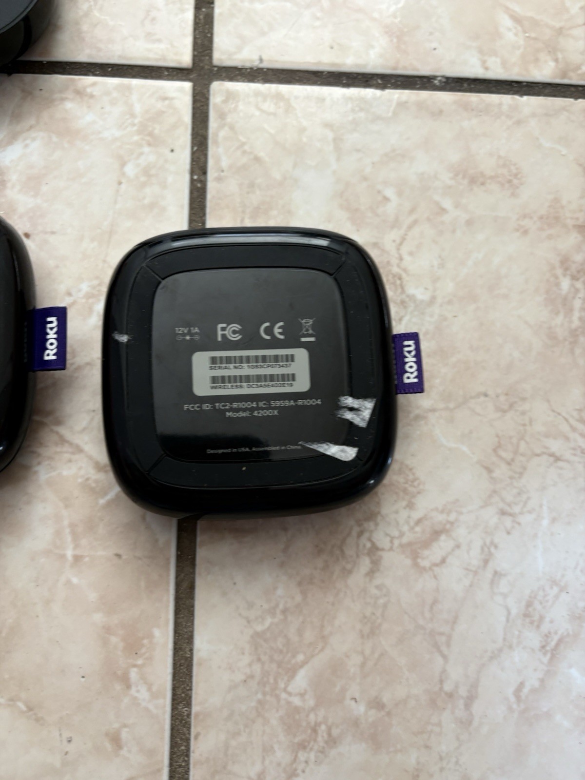 Roku Streaming Box Lot Roku 2/3/4 Black HDMI Ethernet Optical Audio