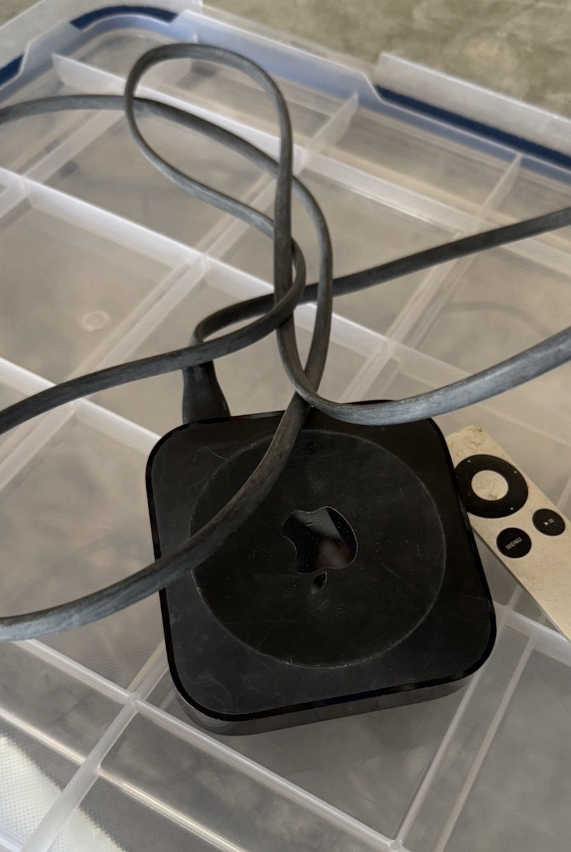 Apple TV With Power Cord And Remote – Black – Tested A1469