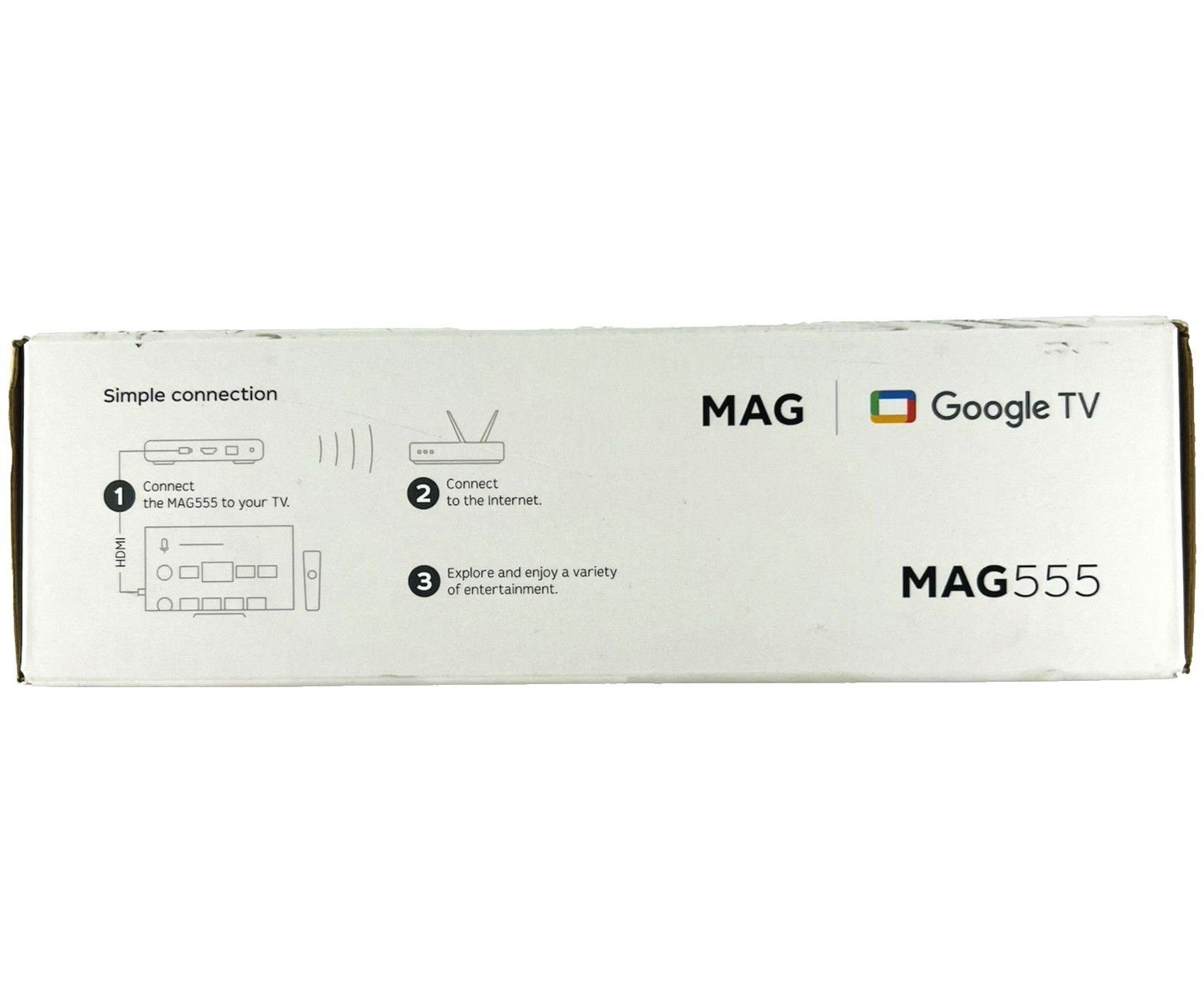 Infomir MAG555 Google TV 4K Ultra HD Streaming Media Player Wi-Fi HDMI 2.1