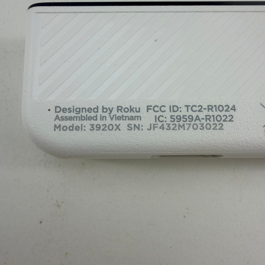 Roku Premiere 4K HDR Streaming Media Player 3920X with Remote and Cables White