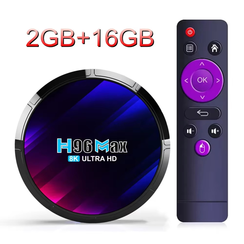 TV Box Android 13 H96 MAX RK3528 Rockchip 3528 Quad Core 8K Media Player Wifi6 B