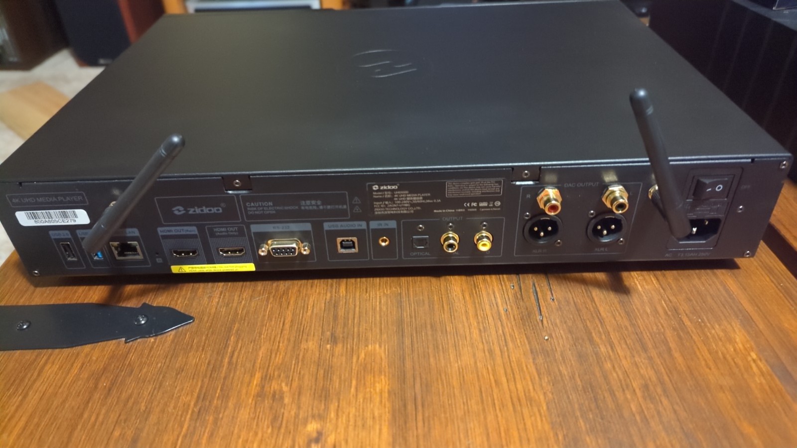 Zidoo UHD5000 4K UHD HiFi Media Player Dolby Vision