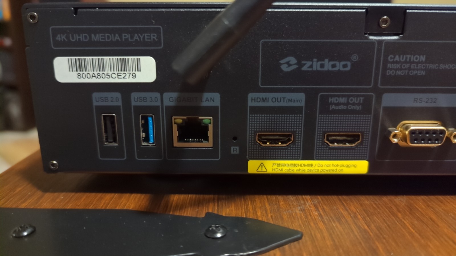 Zidoo UHD5000 4K UHD HiFi Media Player Dolby Vision