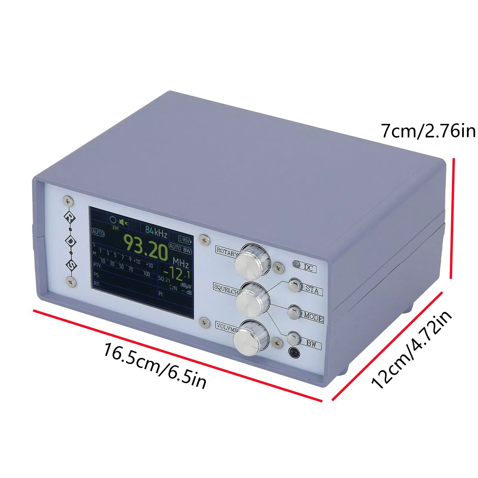 1Pc TEF6686 Home Full Band Radio with 2 Speaker Srereo DSP RDS AM FM SW Digital