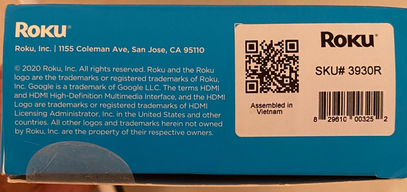 ROKU EXPRESS HD SKU# 3930R NIB NEVER USED