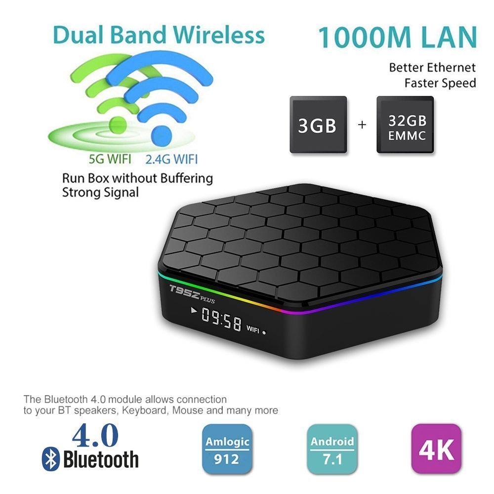 T95Z Plus Android 7.1.2 TV box 3GB RAM 32GB ROM Octa-core