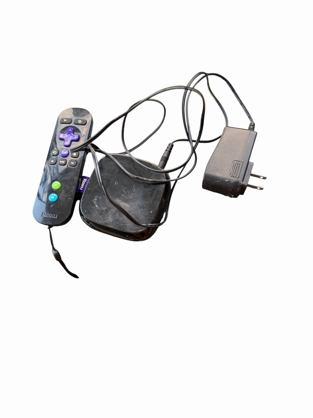 Roku 3 Streaming Box Wi-Fi HDMI Ethernet Black with Remote & Power Adapter