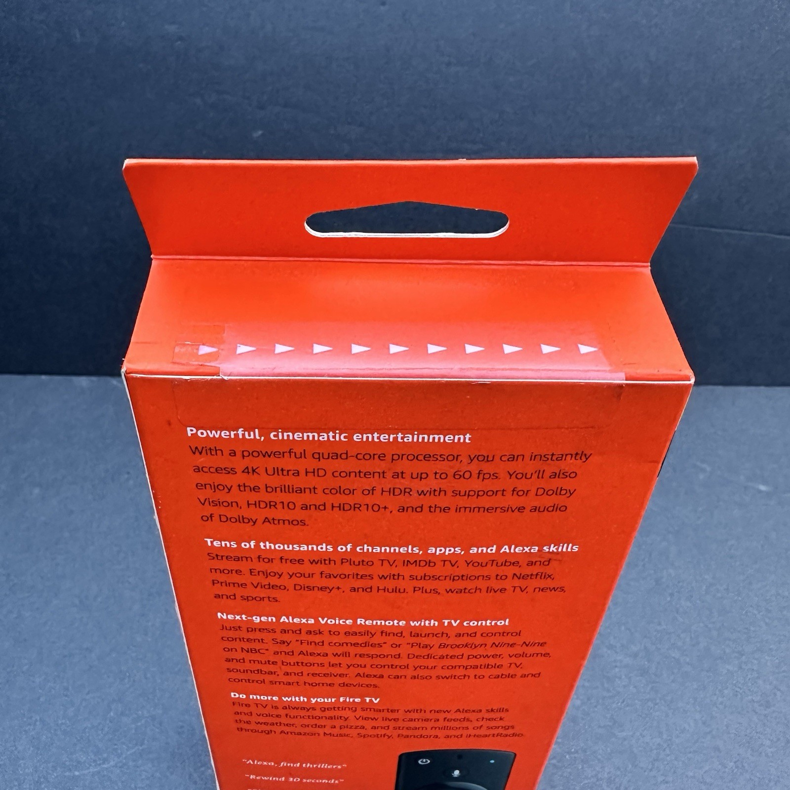 Amazon Fire TV Stick 4K Media Streamer with 2nd Gen Alexa Voice Remote – Sealed