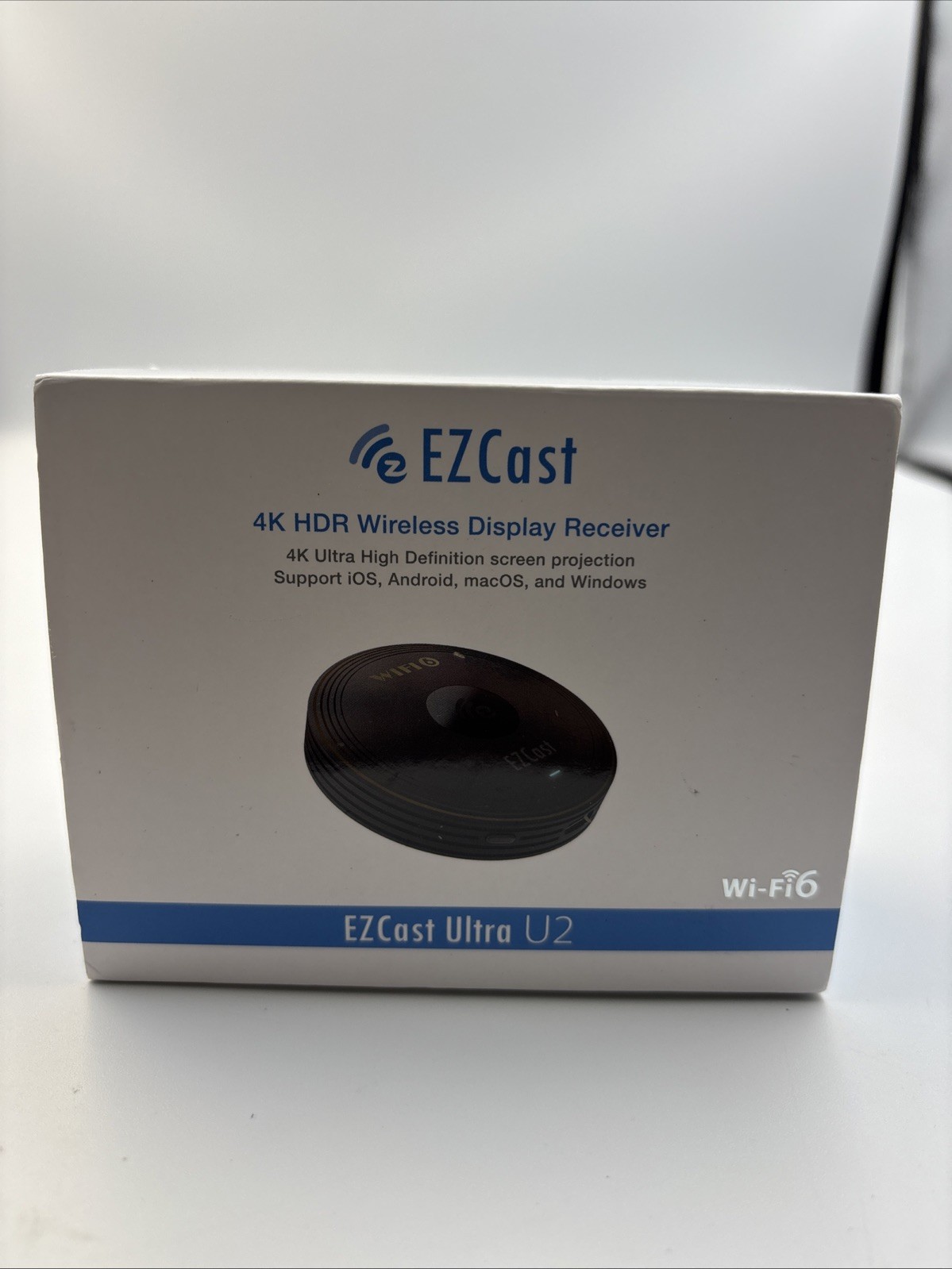 EZCast Ultra U2 4K WiFi 6 Wireless Display Adapter Miracast AirPlay DLNA New OB