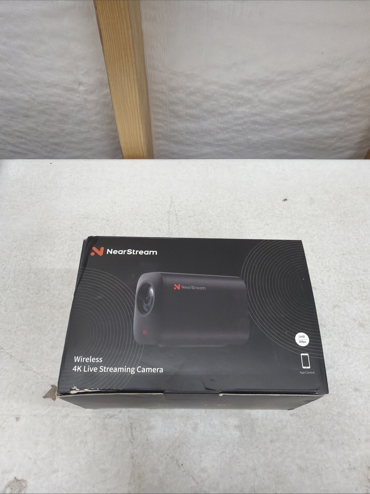 NearStream Wireless 4K Live Streaming Camera App Control Black AW VM46