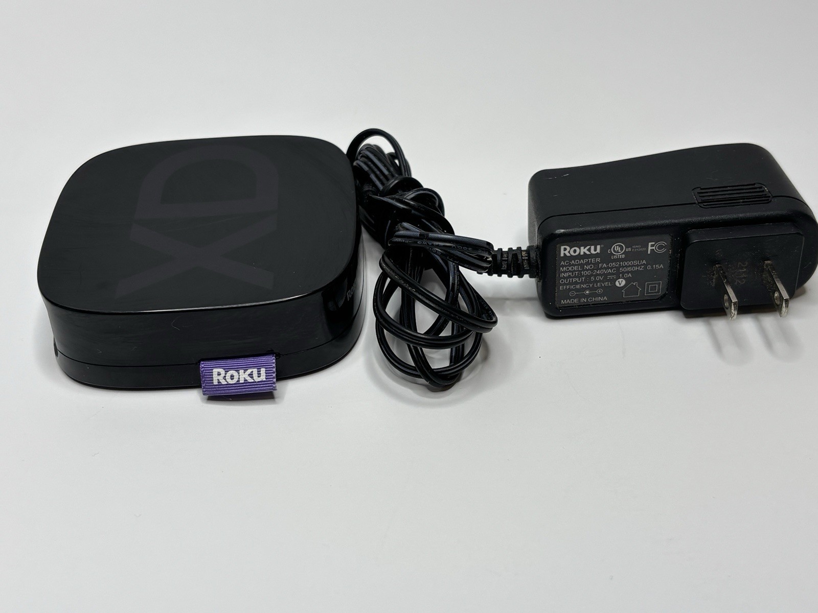 Roku 2 XD (2nd Gen) Media Streamer 3050X w Power Adapter (NO REMOTE); Works!