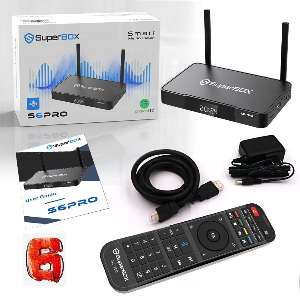 Streaming Box with all channel Superbox S6Pro VS S7Pro VS VSEEBOX Media Player
