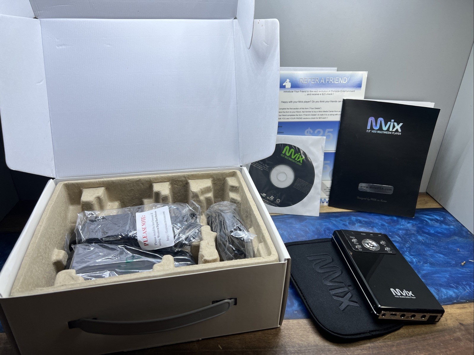 Vintage PC MP3 MVIX Mv-2500U Multimedia Player New In Box Tested/Working
