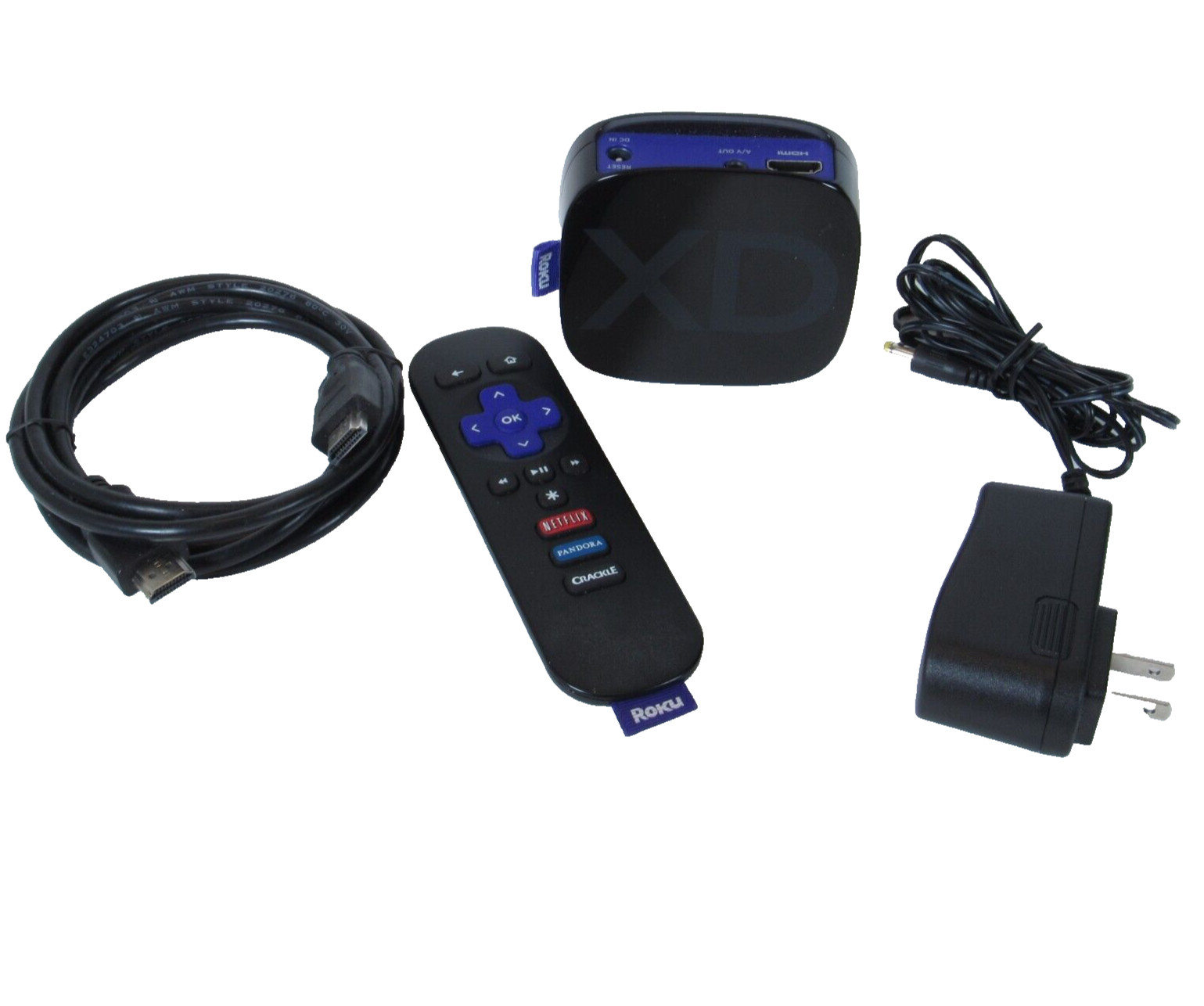 Roku 2 XD Media Streamer 3050X – Black – W/ Power Cord, HDMI, Remote TESTED