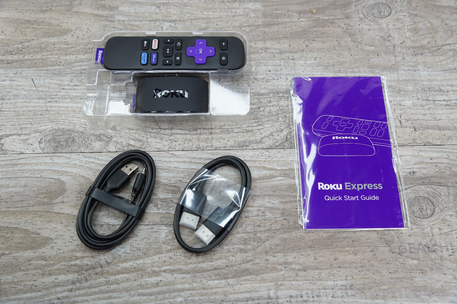 Roku Express HD Streaming Made EasyCable Remote Black (3960R) OPEN BOX