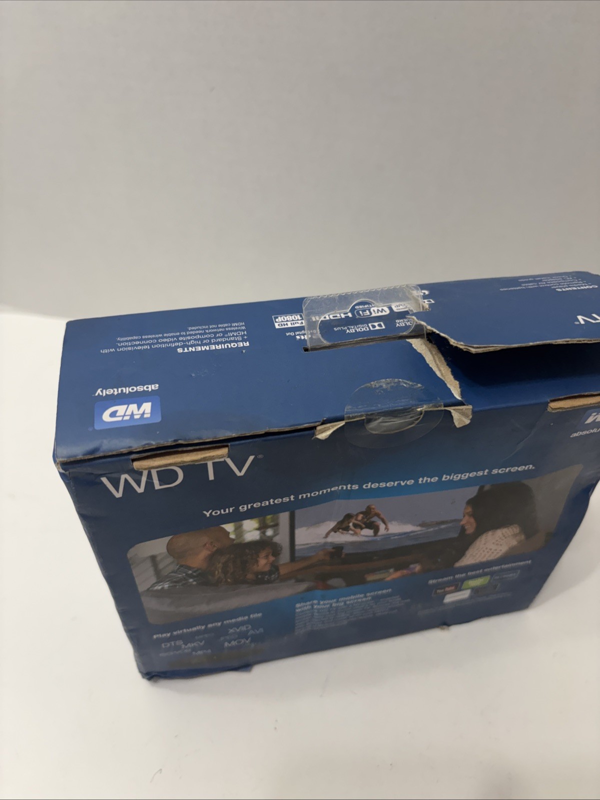 WD MN0000BK-00 TV MEDIA PLAYER C3H WDBY Brand New Sealed Box Wear