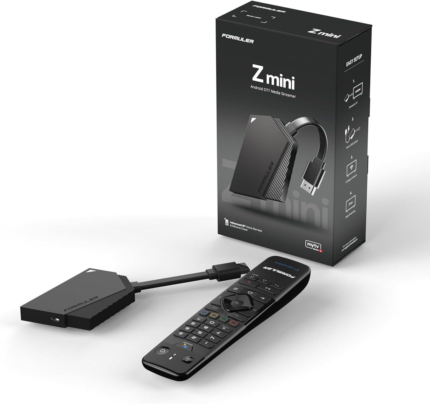 NEW 2024 Formuler Z Mini 4K Android 2GBRAM / 8GB DUAL WIFI WITH BLUETOOTH REMOTE