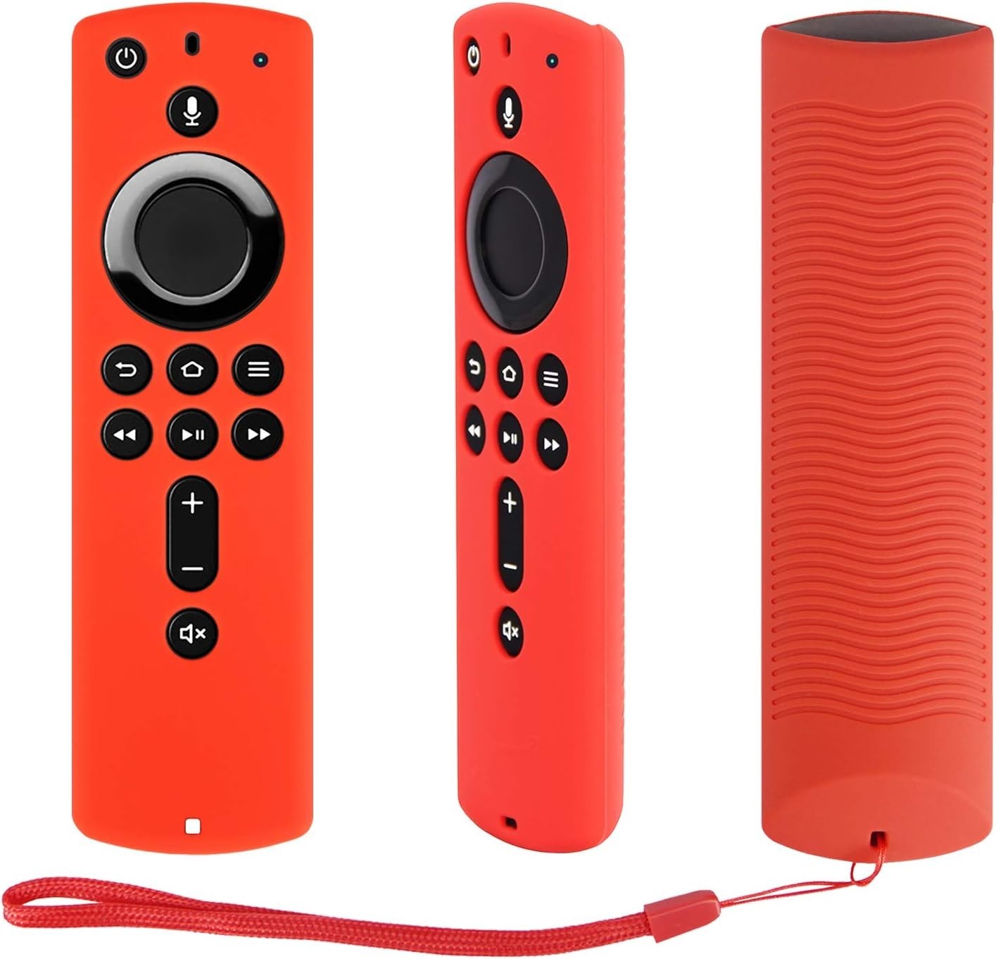 Vibrant Red & Blue Silicone Cover for Fire TV Stick 4K – 2 Pack of Protection