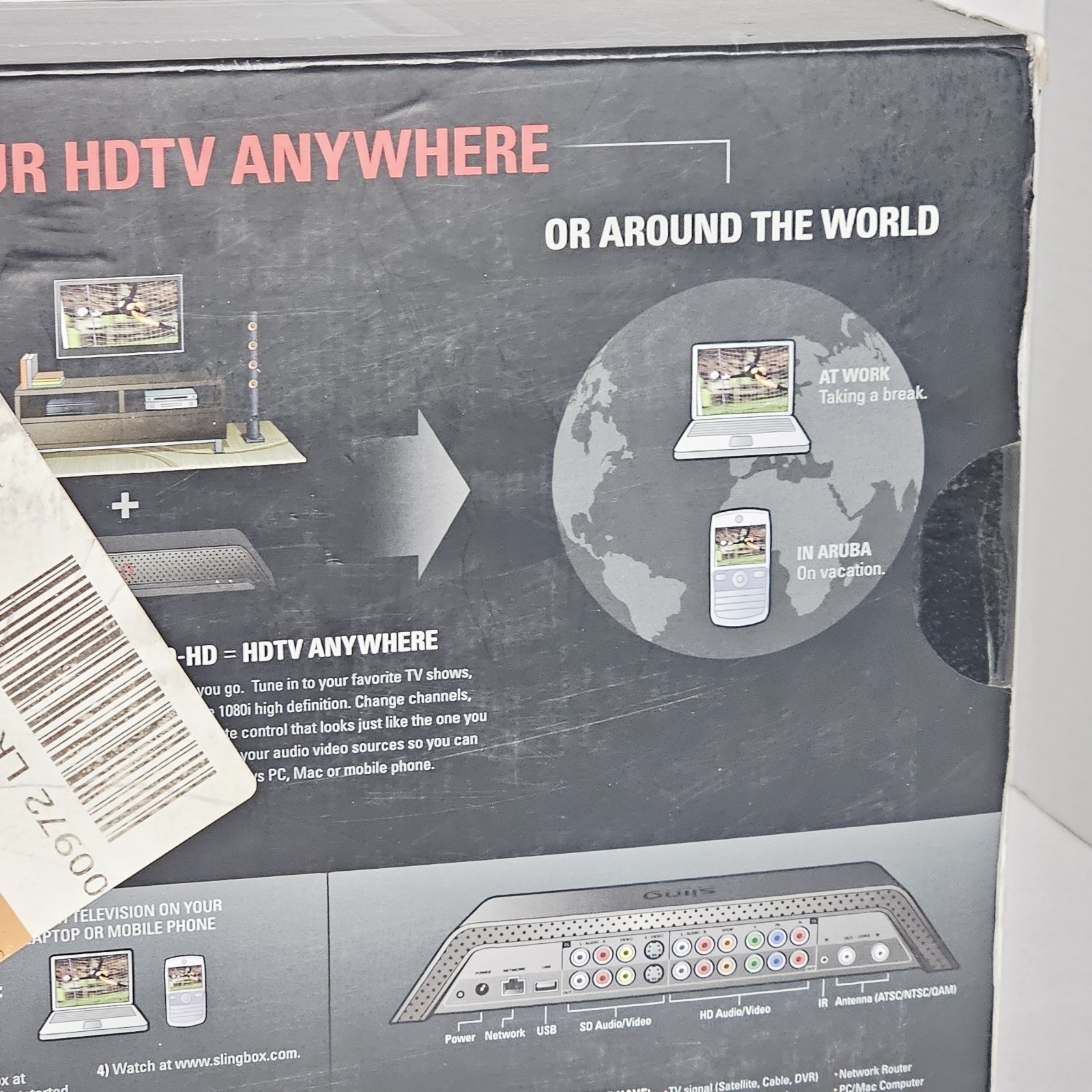 Slingbox PRO-HD SB300-100 Media Streamer 1080i Multiple Inputs Built-In TV Tuner