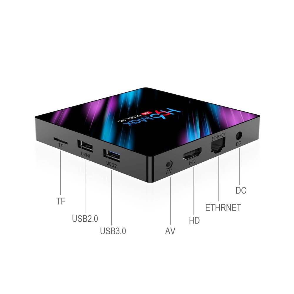 Smart TV BOX H96Max Android 9.0 64 Bit Quad Core 4K Ultra HD WiFi Media Player