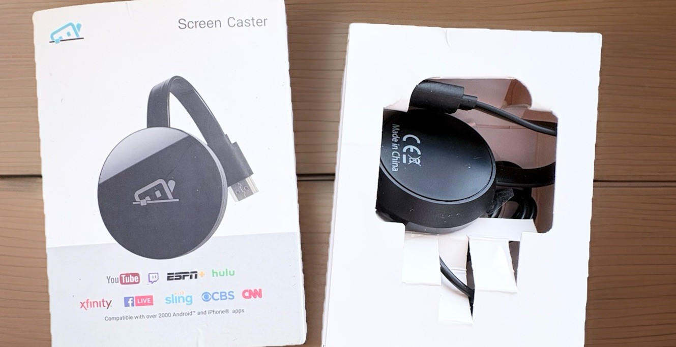 TV Buddy Screen Caster Streaming Device for Android or Apple; HDMI, Plug & Play