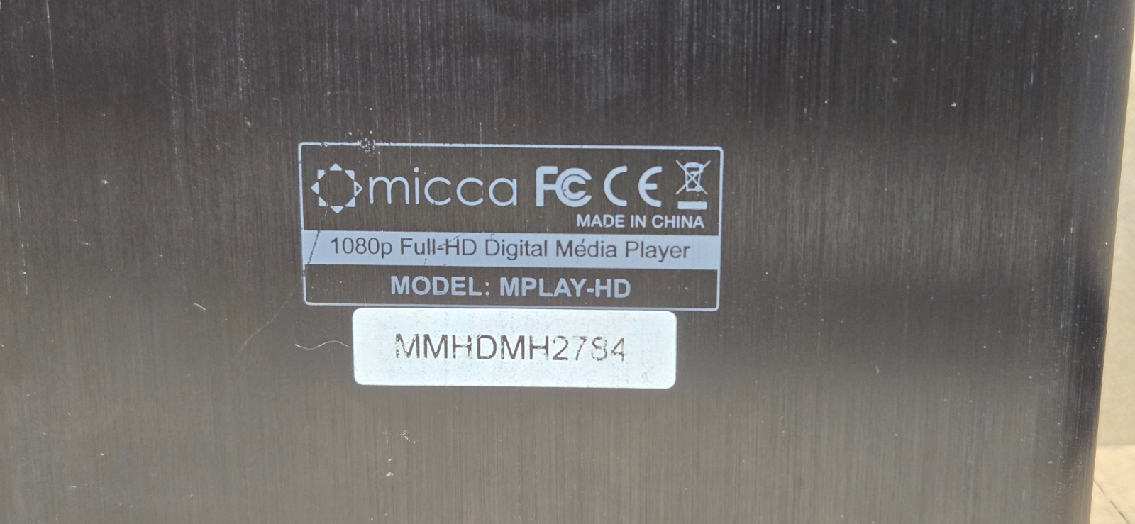 Micca MPLAY-HD Mini Compact Full HD Digital Media Player w/ Power Adapter