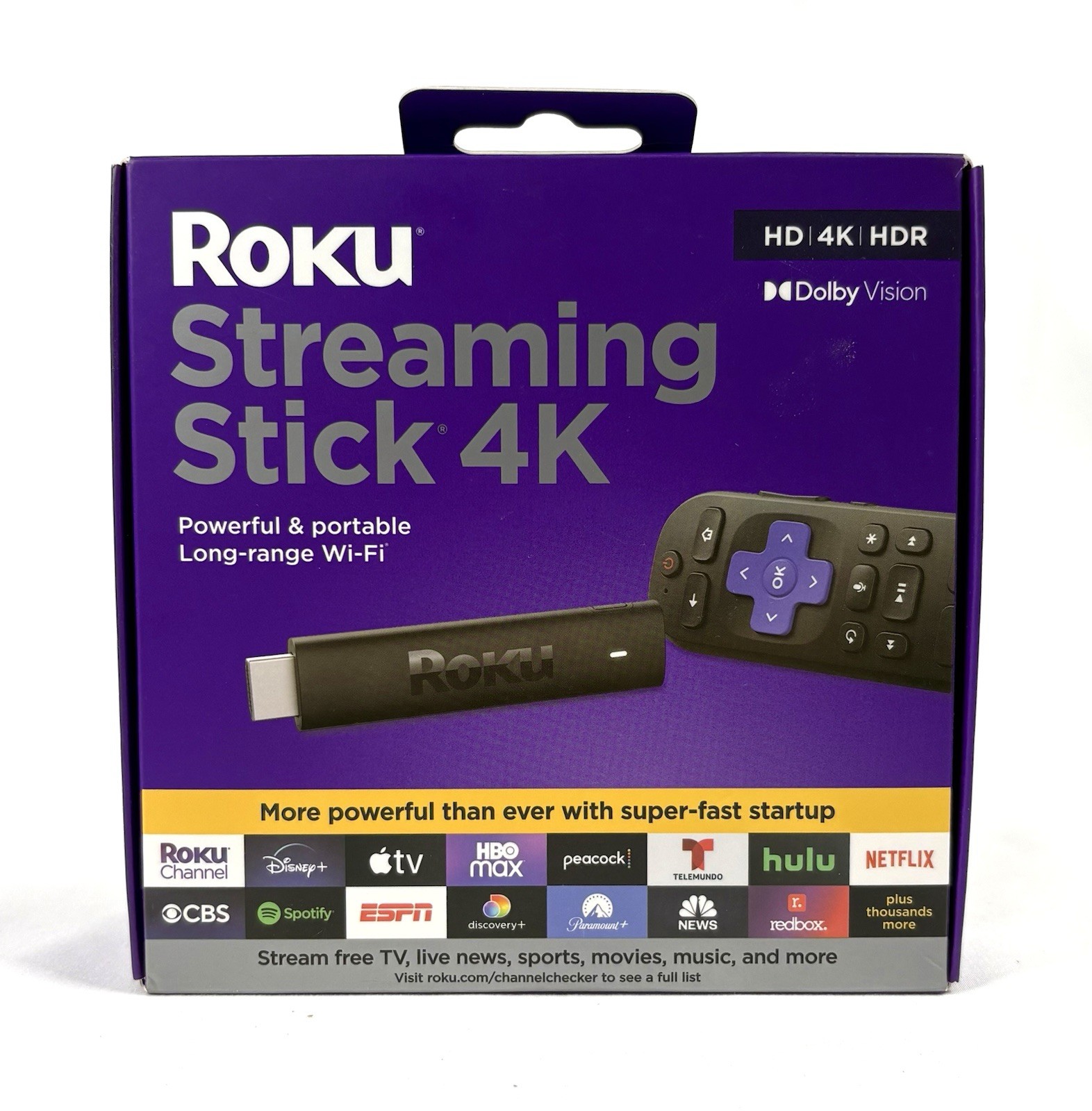 💥Roku Streaming Stick 4K HDR Dolby Vision Streaming Device HDMI Media Player.